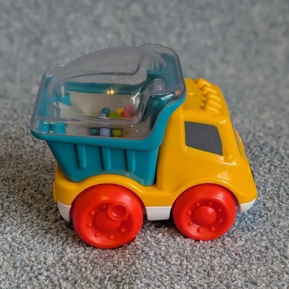Fisher-Price Poppity Pop Dump Truck Infant Push-Along Toy Ball Popper Vehicle